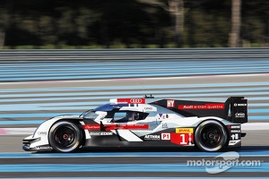 #1 Audi Sport Joest Audi R18 e-tron quattro: Tom Kristensen, Loic Duval, Lucas di Grassi