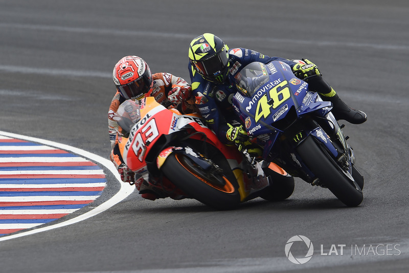 Marc Marquez, Repsol Honda Team, Valentino Rossi, Yamaha Factory Racing crash