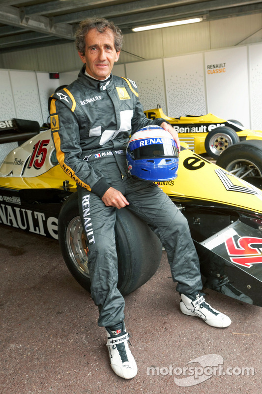 Alain Prost con su Renault F1 1983