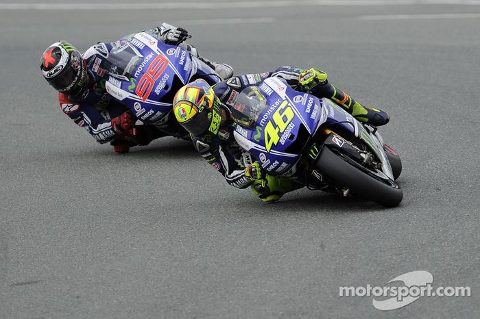 Valentino Rossi y Jorge Lorenzo