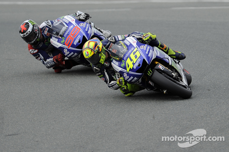 Valentino Rossi and Jorge Lorenzo