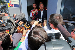 Luca di Montezemolo avec les médias
