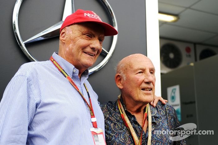 Niki Lauda, ​​Mercedes, presidente non esecutivo con Stirling Moss