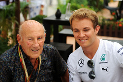 Stirling Moss, with Nico Rosberg, Mercedes AMG F1