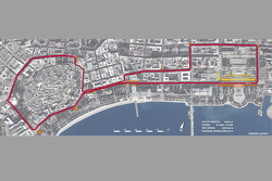 Tracé du GP d'Europe à Baku, Azerbaïdjan
