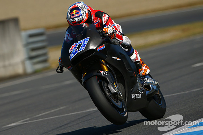 Casey Stoner prova la Honda MotoGP