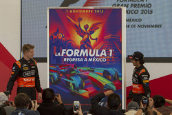 Affiche du Grand Prix du Mexique avec Nico Hülkenberg et Sergio Pérez