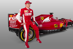 Kimi Raikkonen with the Ferrari SF15-T