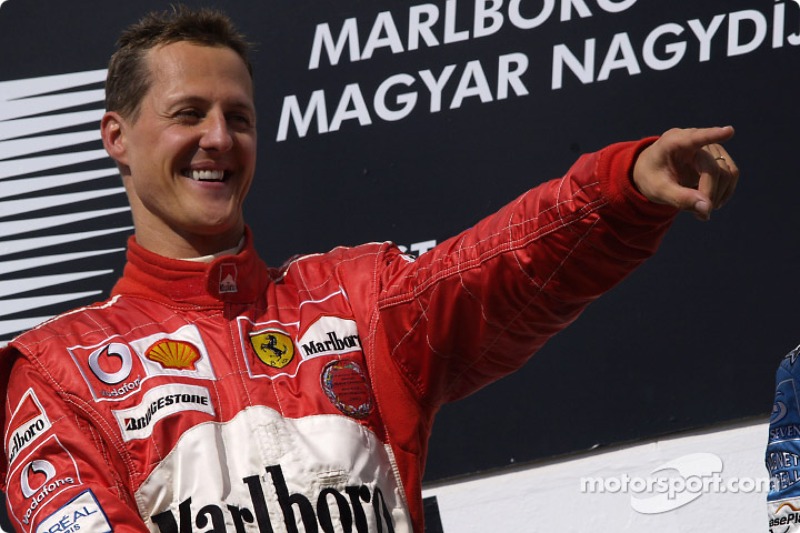 Podium : Michael Schumacher, vainqueur