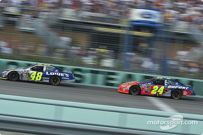 Jimmie Johnson und Jeff Gordon