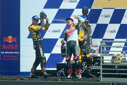 Podium: 1. Nicky Hayden; 2. Colin Edwards; 3. Valentino Rossi