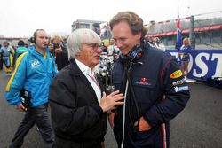 Bernie Ecclestone y Christian Horner