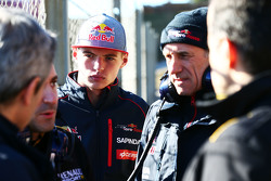 Max Verstappen, Scuderia Toro Rosso et Franz Tost, Scuderia Toro Rosso Team Principal