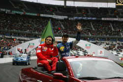 Felipe Massa e Nelsinho Piquet na Race of Champions de 2005