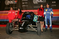 Felipe Massa e Nelsinho Pique na Race of Champions de 2004