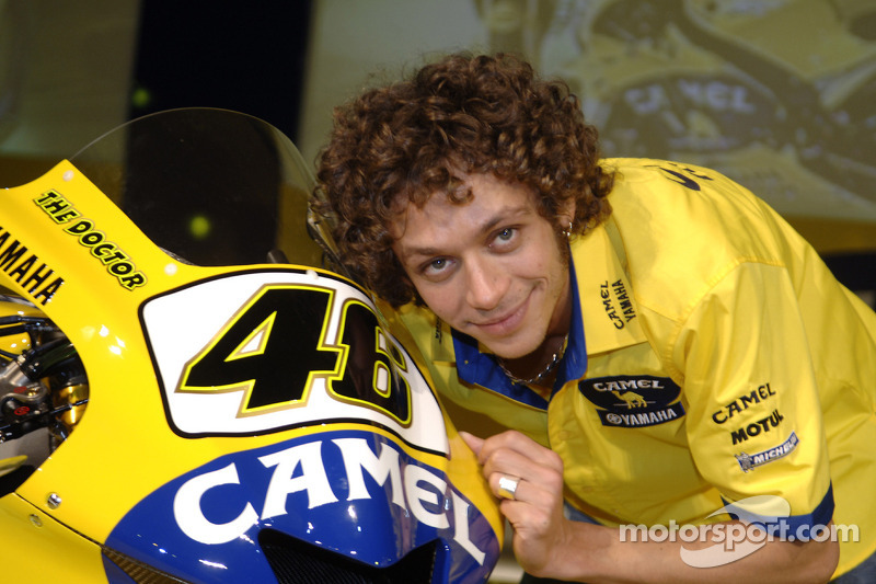 Valentino Rossi with the 2006 Camel Yamaha M1