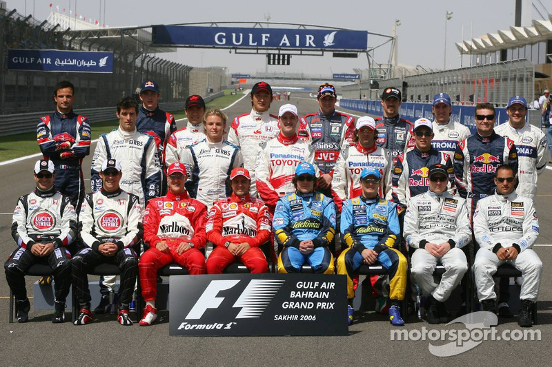 Drivers photoshoot: the 2006 Formula One drivers