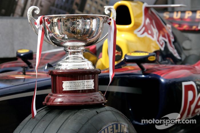 El trofeo de David Coulthard