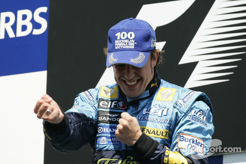 Fernando Alonso saat memenangkan GP Kanada 2006