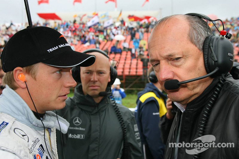 Kimi Raikkonen and Ron Dennis