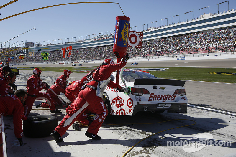 Boxenstopp eines NASCAR-Teams