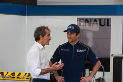 Nicolas Prost, e.dams-Renault, mit seinem Vater Alain Prost