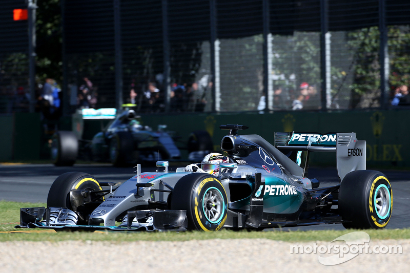 Lewis Hamilton, Mercedes AMG F1 Team e Nico Rosberg, Mercedes AMG F1 Team