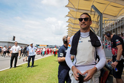 Jenson Button, McLaren en la parrilla