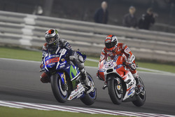 Jorge Lorenzo, Yamaha Factory Racing and Andrea Dovizioso, Ducati Team