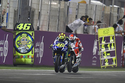 Valentino Rossi, Yamaha Factory Racing y Andrea Dovizioso, Ducati Team
