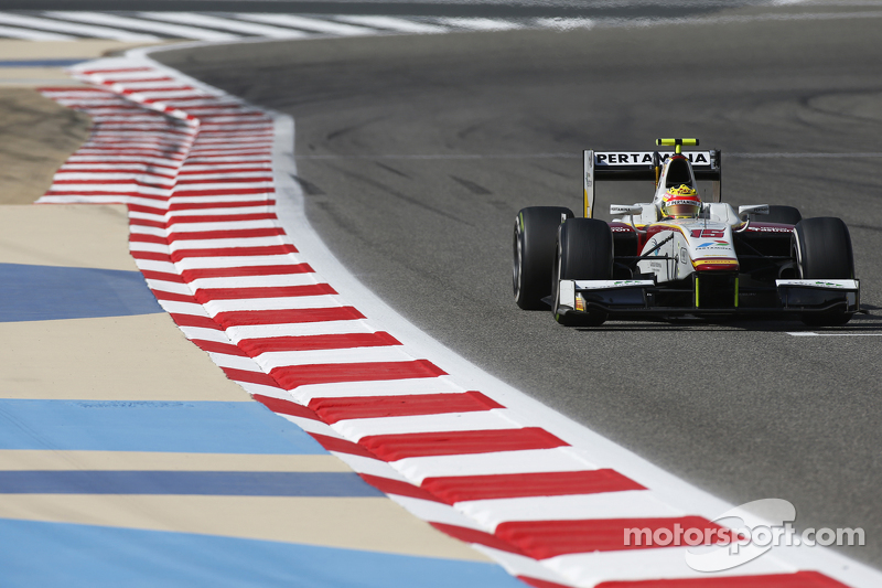 Rio Haryanto mengendarai mobil dari Campos Racing pada musim keempatnya di GP2.