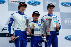 Podium From Left: Matheus Leist Lando Norris and Daniel Ticktum