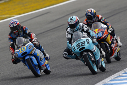 Fabio Quartararo, Estrella Galicia 0,0, Danny Kent, Leopard Racing, e Miguel Oliveira, Red Bull KTM