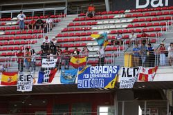 Los aficionados en las gradas