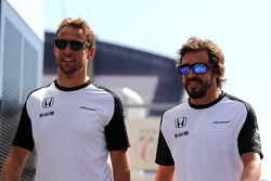 Jenson Button, McLaren Honda y Fernando Alonso, McLaren Honda