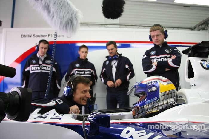 Alex Zanardi y Dr. Mario Theissen, Director de BMW Motorsport 
