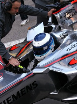 Mika Hakkinen, test driver for McLaren Mercedes