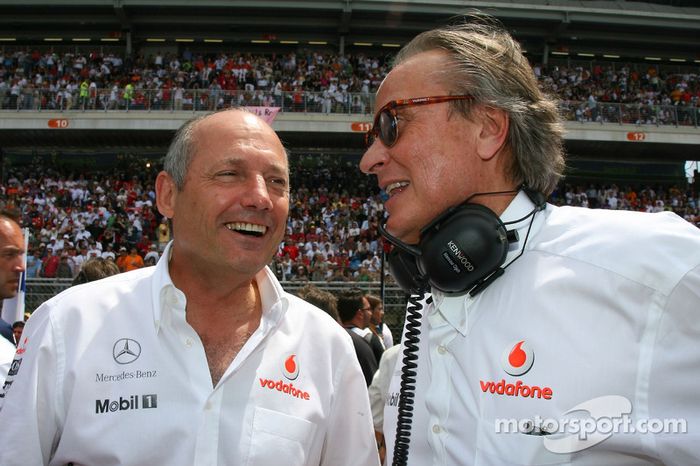 Ron Dennis junto a Mansour Ojjeh, propietario de TAG
