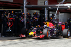 Даниэль Риккардо, Red Bull Racing во время пит-стопа