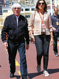 Bernie Ecclestone, avec Fabiana Flosi