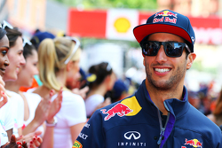 Daniel Ricciardo, Red Bull Racing lors de la parade des pilotes