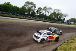 Petter Solberg, SDRX Citroën DS3 en Mattias Ekström, EKSRX Audi S1 quattro