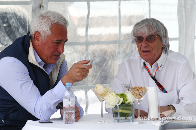 Lawrence Stroll, Geschäftsmann, mit Bernie Ecclestone