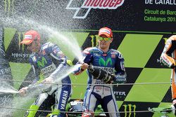 Segundo Valentino Rossi e vencedor Jorge Lorenzo, Yamaha Factory Racing