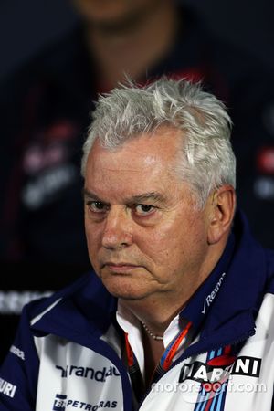 Pat Symonds, Williams na coletiva de imprensa da FIA