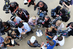 Nico Hulkenberg, Sahara Force India F1 avec les médias