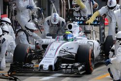 Felipe Massa, Williams F1 Team, en los pits
