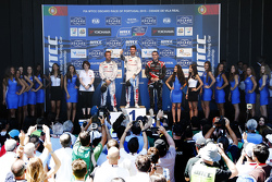 Podio: il vincitore Jose Maria Lopez, Citroën C-Elysée WTCC, Citroën World Touring Car team, secondo Sébastien Loeb, Citroën C-Elysée WTCC, Citroën World Touring Car team, terzo Norbert Michelisz, Honda Civic WTCC, Zengo Motorsport
