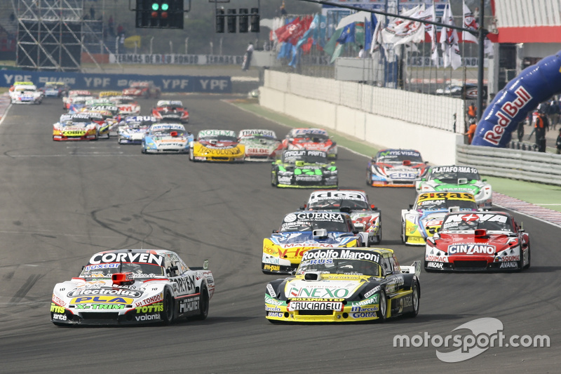 Juan Marcos Angelini, UR Racing Dodge and Omar Martinez, Martinez Competicion Ford and Luis Jose di Palma, Inde car Racing Torino and Matias Rossi, Donto Racing Chevrolet