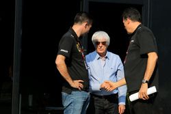 Bernie Ecclestone y Federico Gastaldi, Team Manager, Lotus F1 Team